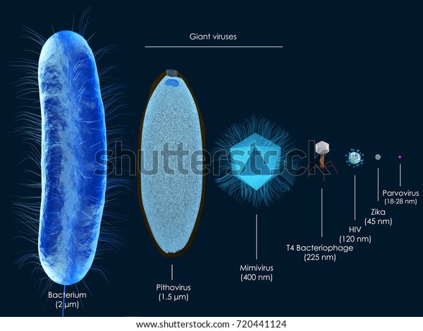 Ilustración de stock sobre 3d Illustration Size Comparison Giant