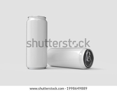3D illustration, soda can (dual) mockup for your logos and designs. Zdjęcia stock © 