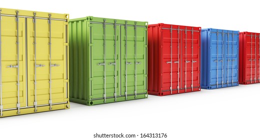 3d Illustration Some Container Stock Illustration 164313176 | Shutterstock