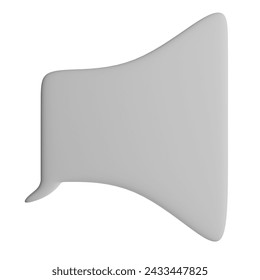 3D illustration of the speech bubble icon