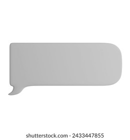 3D illustration of the speech bubble icon