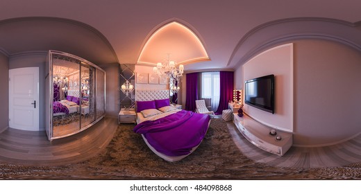 Luxury Bedrooms Purple Images Stock Photos Vectors