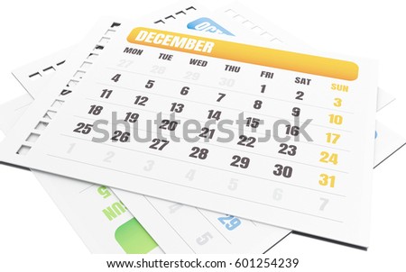 Similar – Image, Stock Photo Calendar page October in english