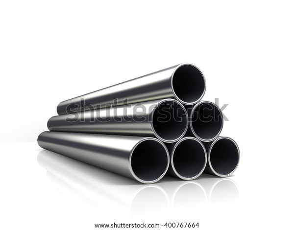 3d Illustration Stack Pipes Isolated On Stock Illustration 400767664 ...