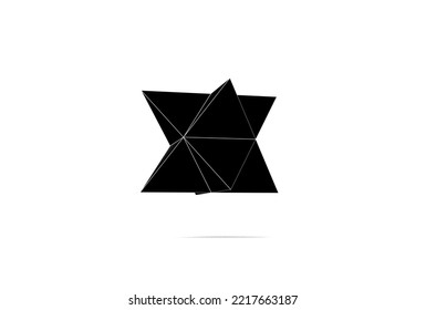 3D Illustration Of Star Tetrahedron Merkaba Isolated