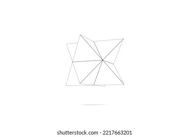 3D Illustration Of Star Tetrahedron Merkaba Isolated