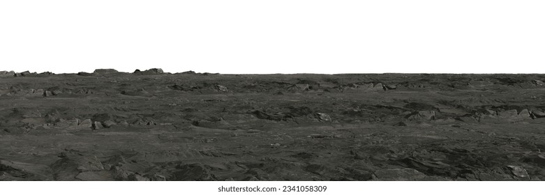 3d illustration of stone surface texture, ground material perspective view