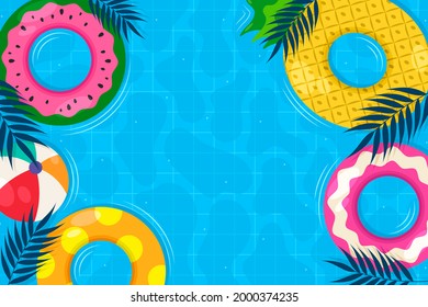 3D illustration with summer time theme 