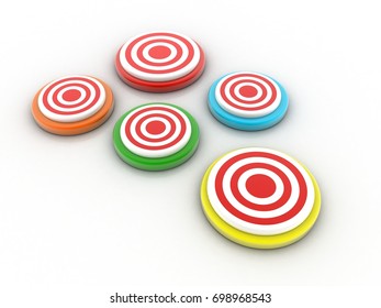 3d illustration target
