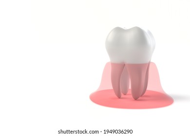 3D Illustration Of Teeth And Gums