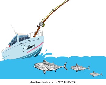 3d Illustration Of A Tuna Fishing Boat