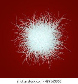 3d illustration Virus cell , Viral disease epidemic , Infection transmission and epidemic