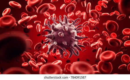 3d Illustration Viruses Blood Stock Illustration 784091587 | Shutterstock