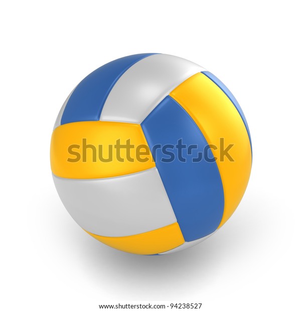 3d Illustration Volleyball Stock Illustration 94238527