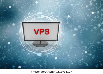 
3d Illustration Vps On Laptop
