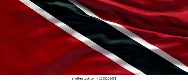 3d Illustration Waving Flag Trinidad Tobago Stock Illustration