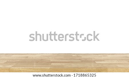 A  3D Illustration of a wood flor with a solid white background.