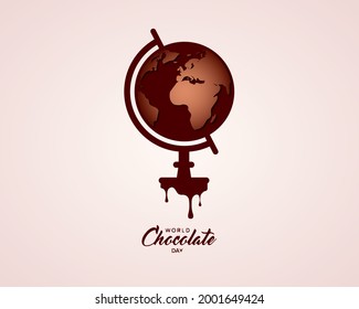 3d illustration of world chocolate day on isolated background. - Powered by Shutterstock