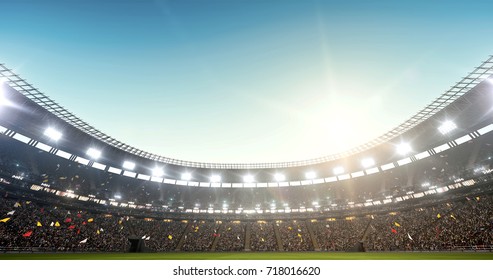 3D illustration/3D rendering of a sport stadium background made without existing references