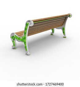 3d Image Of Aluminum Bench Urban 2