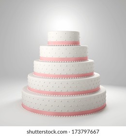 3d Image Of Classic Wedding Cake