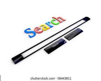 3d Image, Conceptual Of Internet Web Search Engine