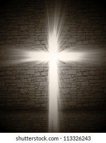 3d Image Of Cross Light