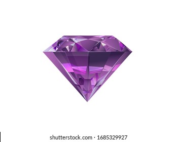 3d Image Of A Diamond. Decoration. Bijouterie. Jewelry