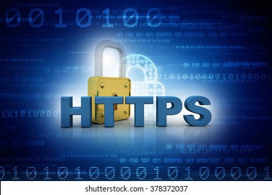 3d Image Hypertext Transfer Protocol Secure Stock Illustration ...