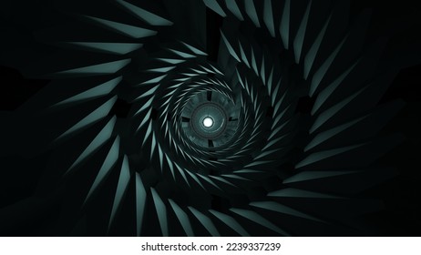 3D image illusion spiral