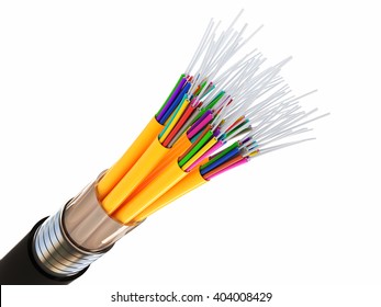 3d Image Of Optical Fiber Cable