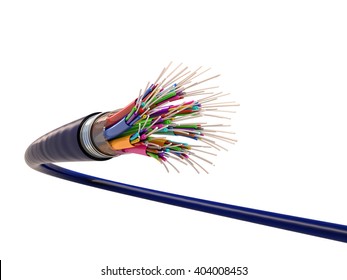 3d Image Of Optical Fiber Cable