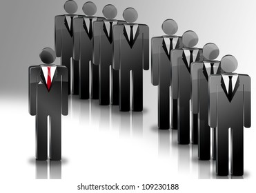 3d Image People Symbols One Them Stock Illustration 109230188 ...