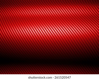 3d Image Of Red Carbon Fiber Texture