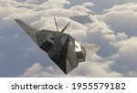 3d image of a stealth plane