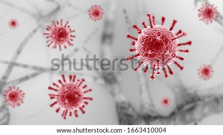 3d image virus 2020 COVID-19 SARS,Coronaviridae , SARS-CoV, SARSCoV , MERS-CoV ,chinese virus 2019-nCoV coronavirus Stock photo © 