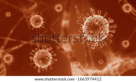 3d image virus 2020 COVID-19 SARS,Coronaviridae , SARS-CoV, SARSCoV , MERS-CoV ,chinese virus 2019-nCoV coronavirus Stock photo © 