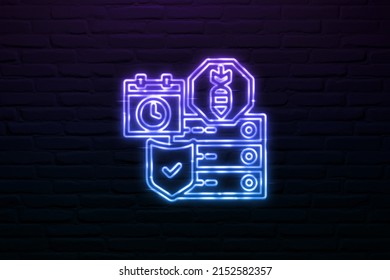 3D Immutable Retention Icon Neon Sign