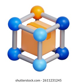 3D Innovation Structure, representing organized ideas or business innovation system.