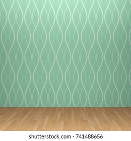 3d interior rendering green