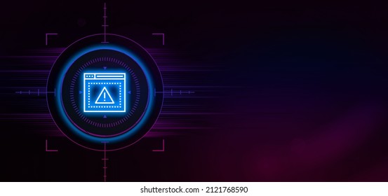 3d IP Theft Investigation Icon Neon Style