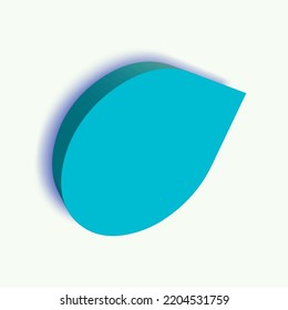 3d Irregular Object Illustration Design With Blue Color