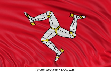3D Isle Of Man Flag