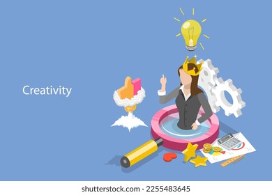 3D Isometric Flat  Conceptual Illustration of Looking for Creative Talent, Hiring a New Manager - Powered by Shutterstock