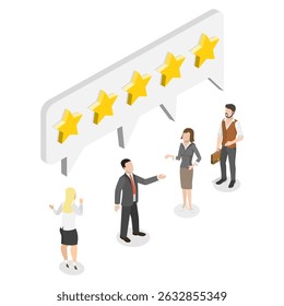 3D Isometric Flat  Illustration of Client Feedback, Customer Satisfaction And Loyalty - Powered by Shutterstock - Get 15% off with code: PIKWIZARD15