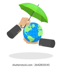 3D Isometric Flat  Illustration of Save The World, Environment Day Showcasing Ways To Protect The Earth And Conserve Resources