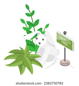 3D Isometric Flat  Illustration of Vegan Cosmetic, Everyday Skin Care. Item 1 - Powered by Shutterstock