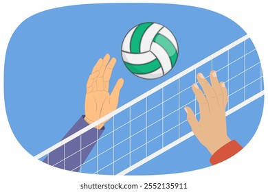 3D Isometric Flat  Illustration of Volleyball Game, Beach Outdoor Activities - Powered by Shutterstock