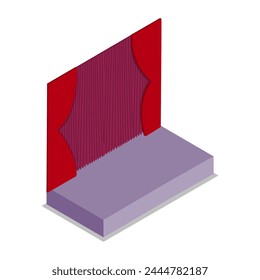 3D Isometric Flat  Set of Opera Scenes, Theater and Entertainment. Item 6 - Powered by Shutterstock