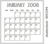 3d January 2008 agenda calendar